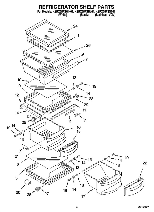 Diagram for KSRX25FSWH01