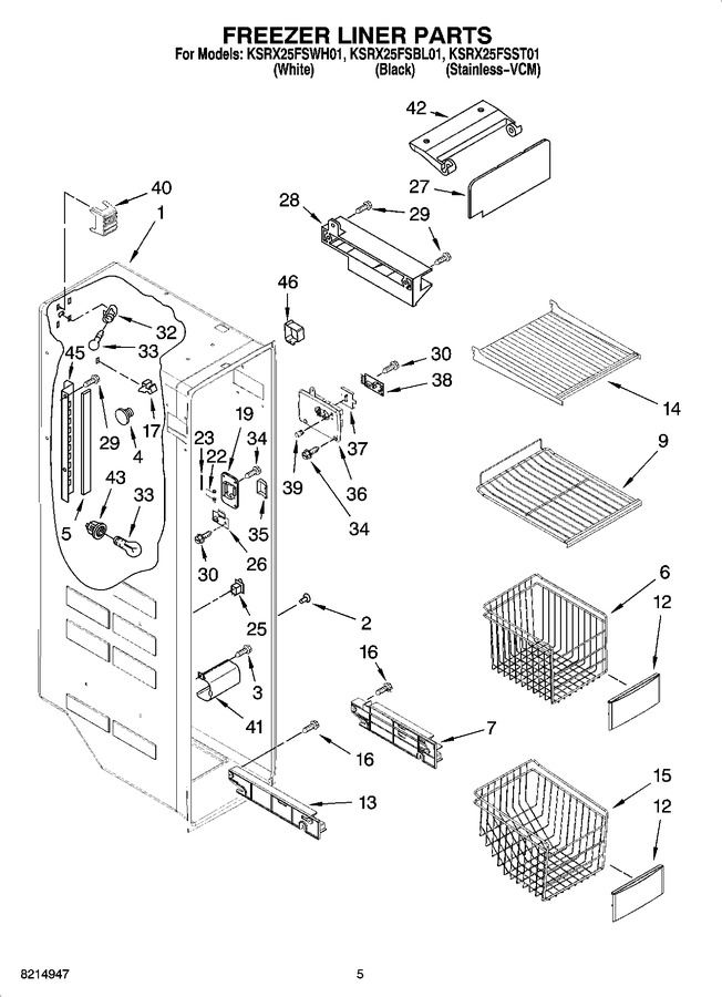 Diagram for KSRX25FSWH01