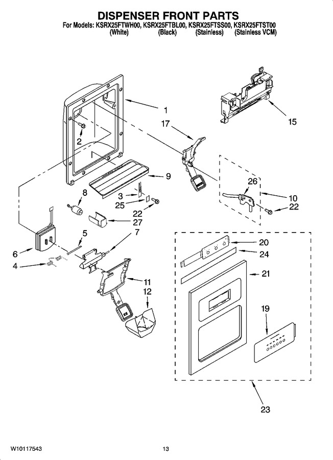 Diagram for KSRX25FTWH00