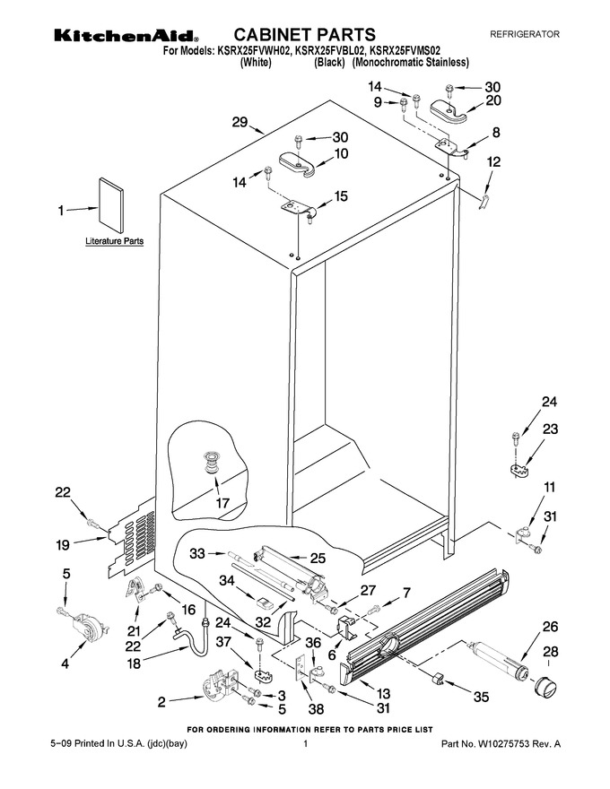 Diagram for KSRX25FVWH02