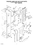 Diagram for 08 - Freezer Liner And Air Flow