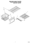 Diagram for 03 - Freezer Shelf Parts