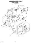Diagram for 12 - Dispenser And Front Parts