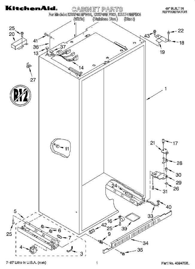 Diagram for KSSP48MFB05