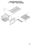 Diagram for 03 - Freezer Shelf Parts