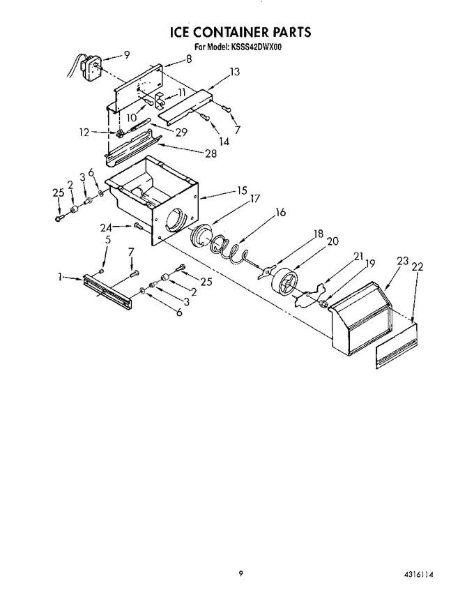 Diagram for KSSS42DWX00