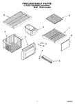 Diagram for 03 - Freezer Shelf Parts