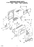 Diagram for 12 - Dispenser And Front Parts