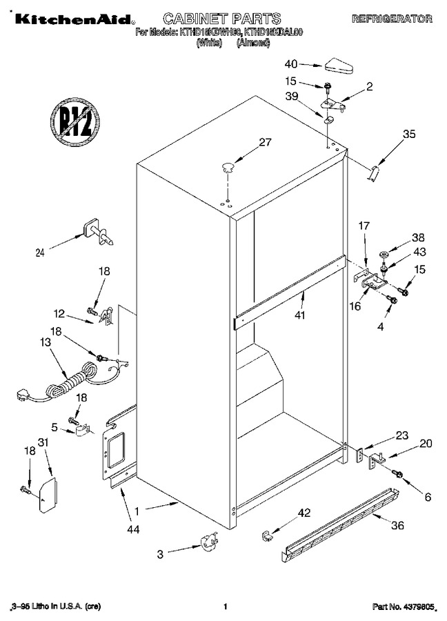 Diagram for KTHD18KDAL00