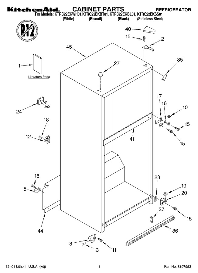 Diagram for KTRC22EKWH01