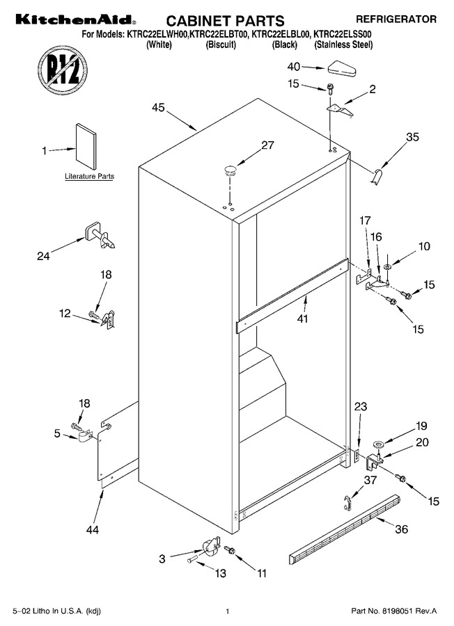 Diagram for KTRC22ELBL00