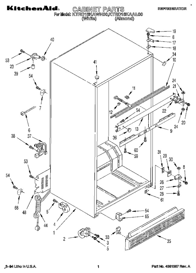 Diagram for KTRD18KAWH00
