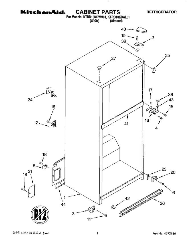 Diagram for KTRD18KDWH01