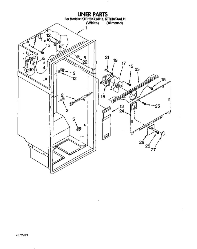 Diagram for KTRI18KAWH11