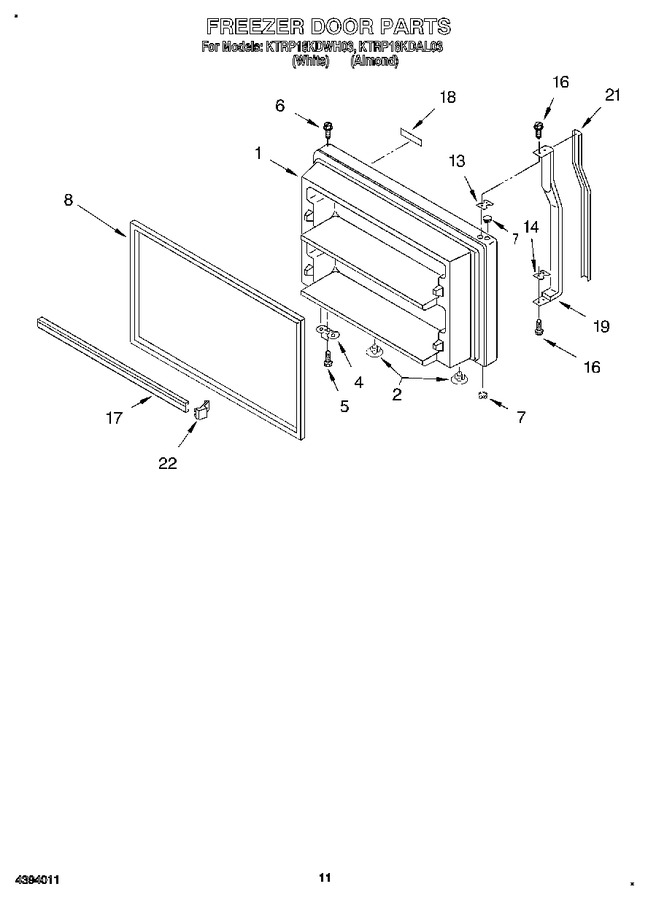 Diagram for KTRP18KDWH03
