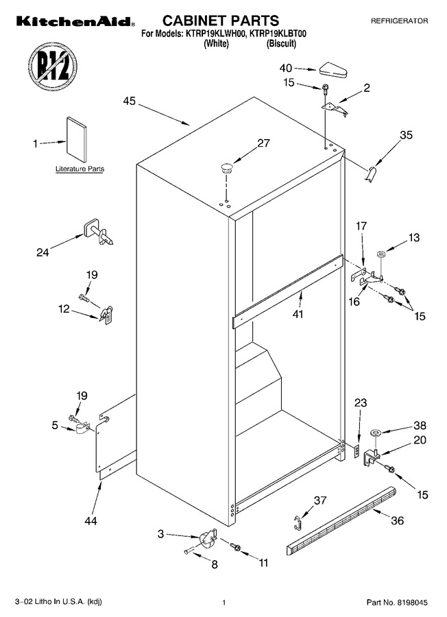 Diagram for KTRP19KLWH00