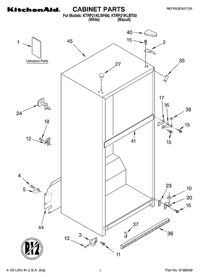 Diagram for KTRP21KLWH00