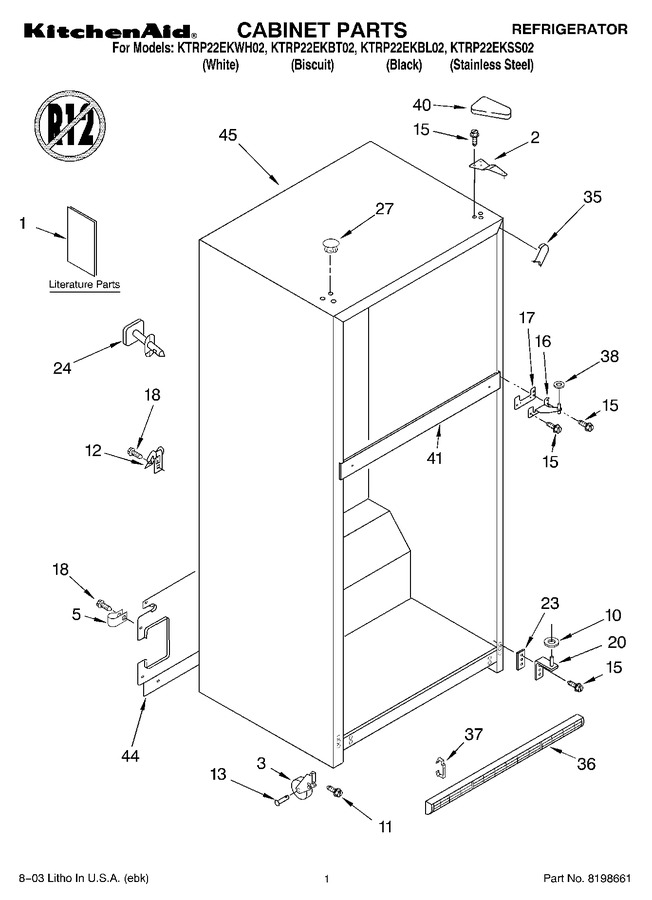 Diagram for KTRP22EKWH02
