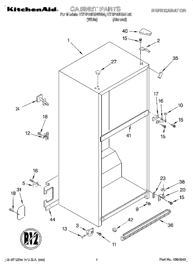Diagram for KTRP22KGWH00