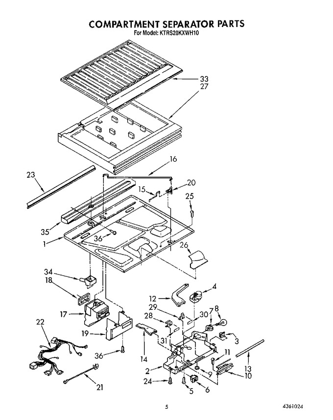 Diagram for KTRS20KXWH10