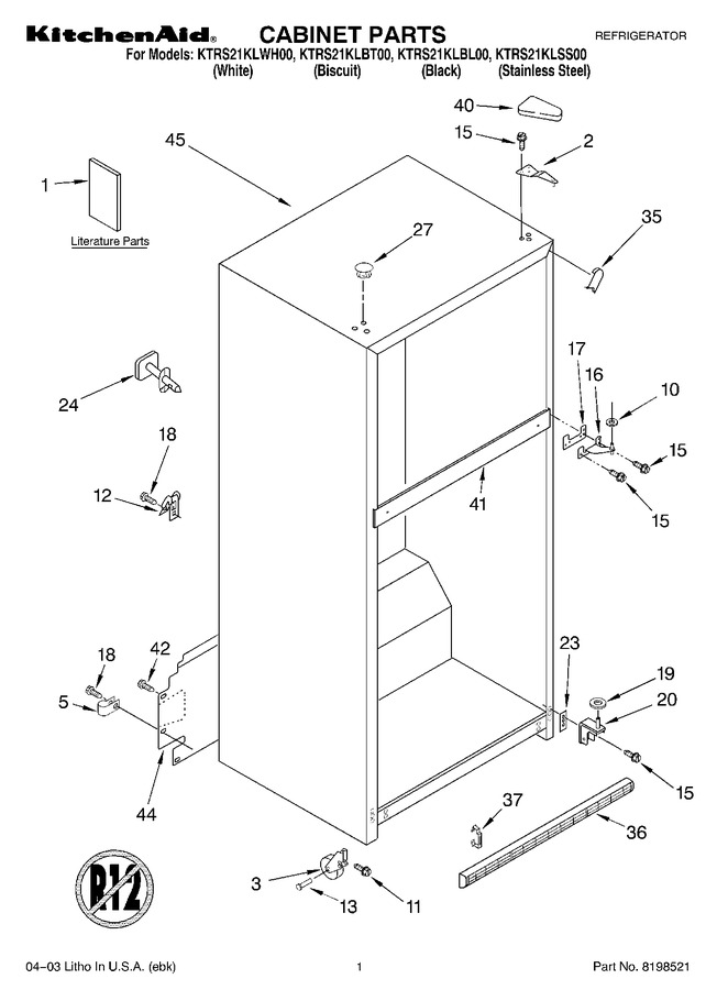 Diagram for KTRS21KLBT00