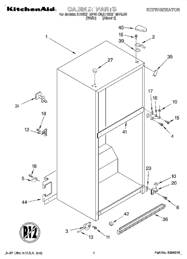 Diagram for KTRS21MFWH00