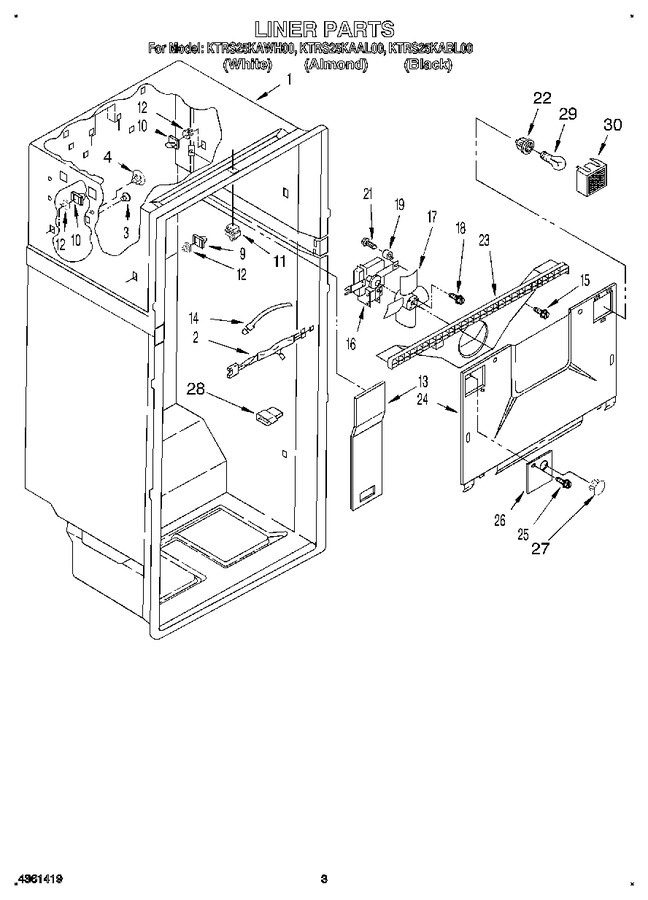 Diagram for KTRS25KAWH00