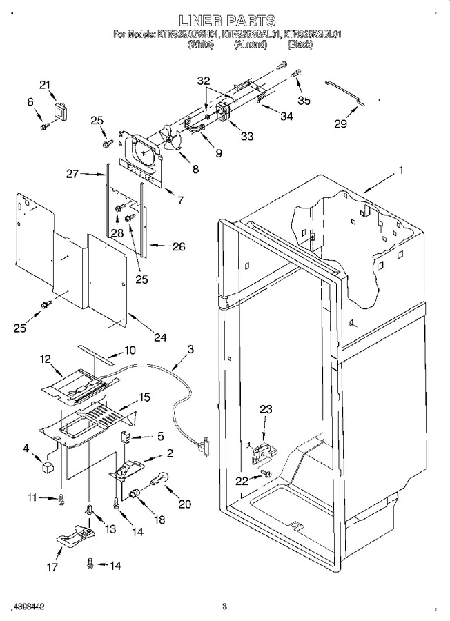 Diagram for KTRS25KGWH01