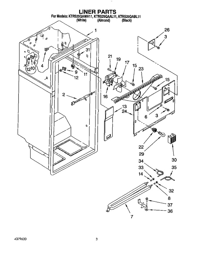 Diagram for KTRS25QAAL11