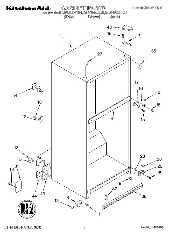 Diagram for KTRV20KGWH01