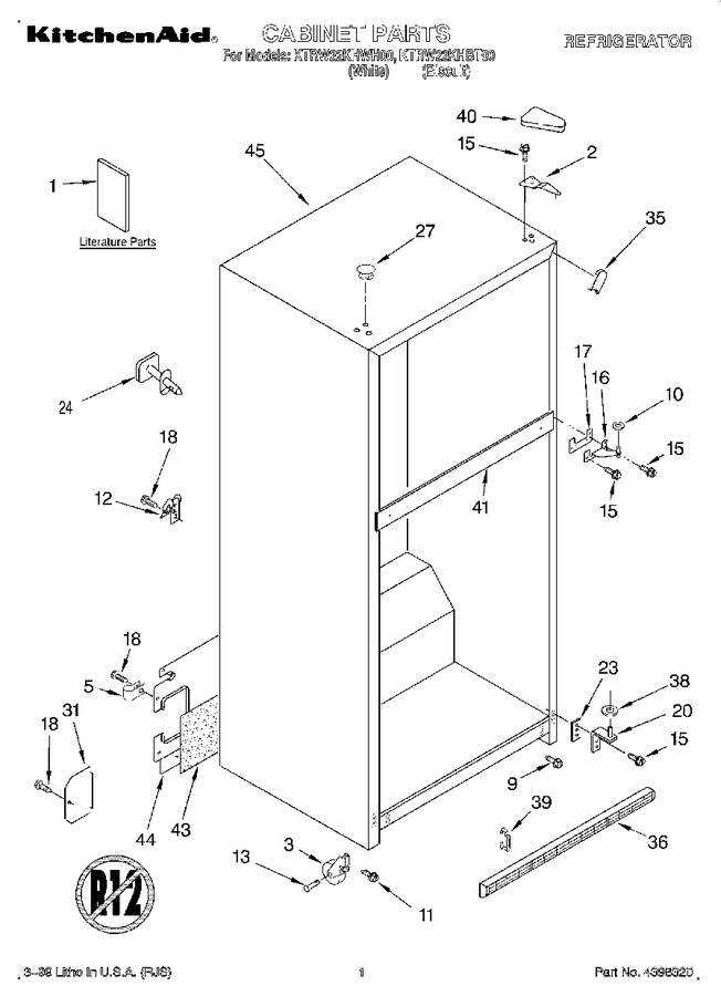 Diagram for KTRW22KHBT00