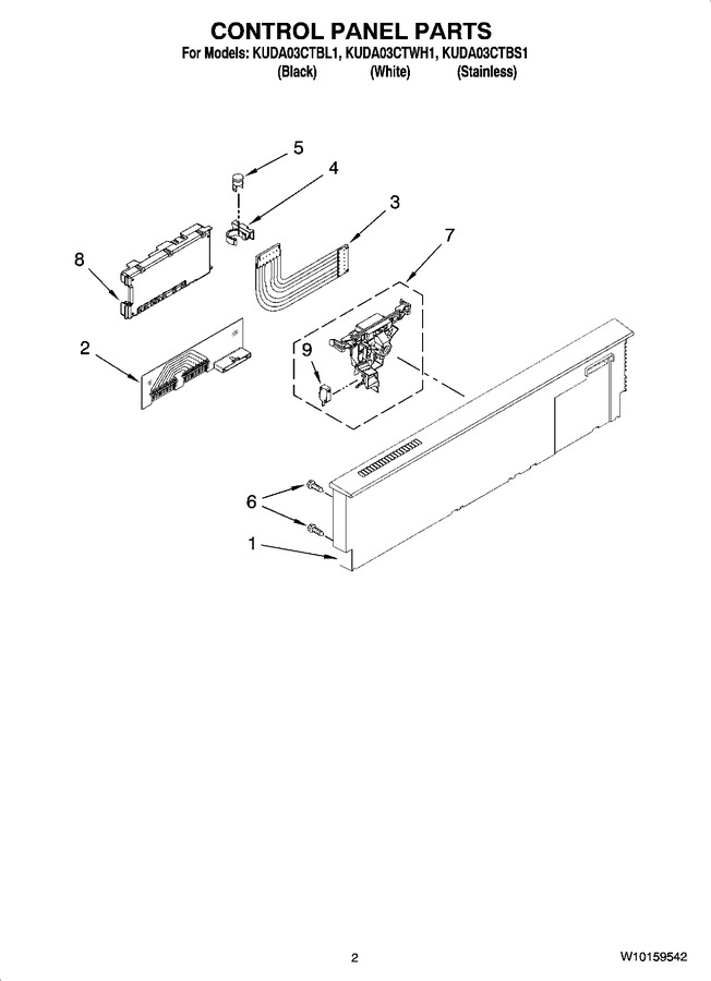 Diagram for KUDA03CTWH1