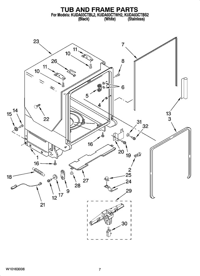 Diagram for KUDA03CTBL2