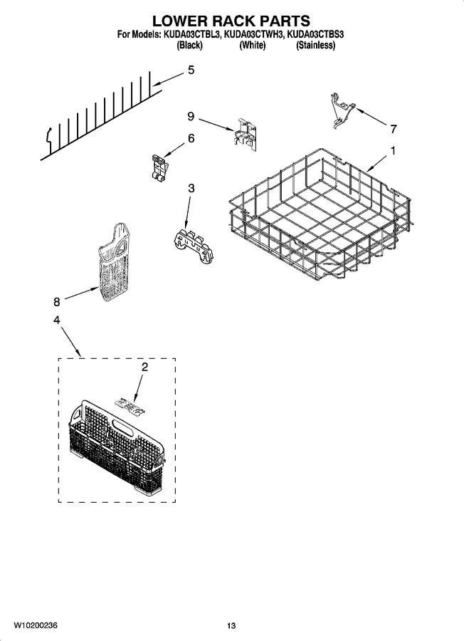 Diagram for KUDA03CTBL3
