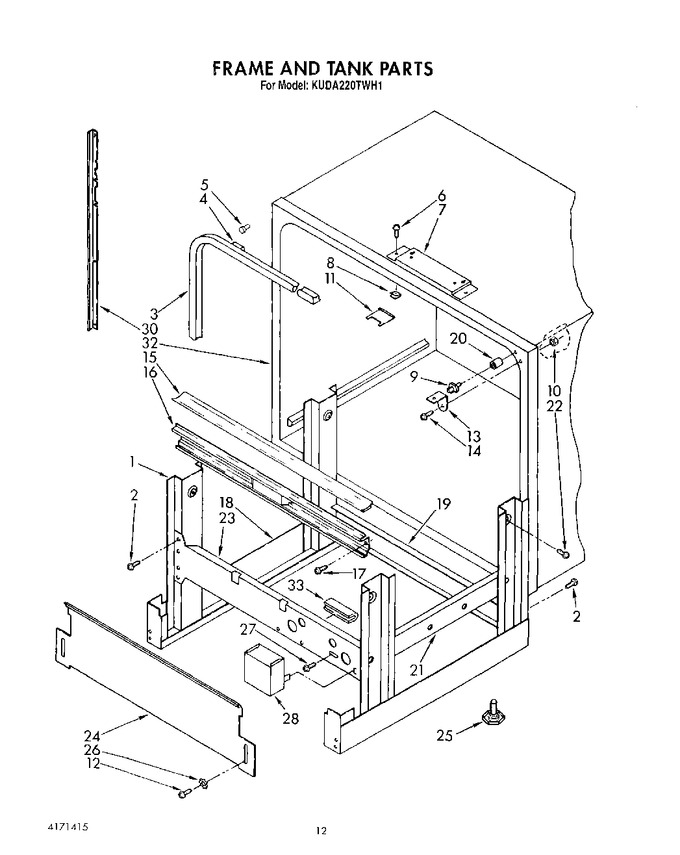 Diagram for KUDA220TWH1