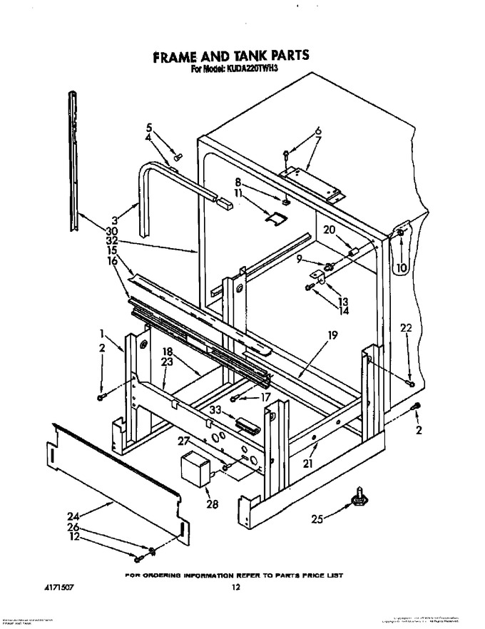 Diagram for KUDA220TWH3
