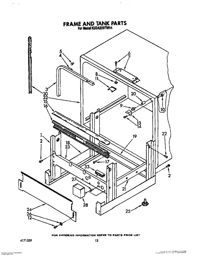 Diagram for KUDA220TWH4