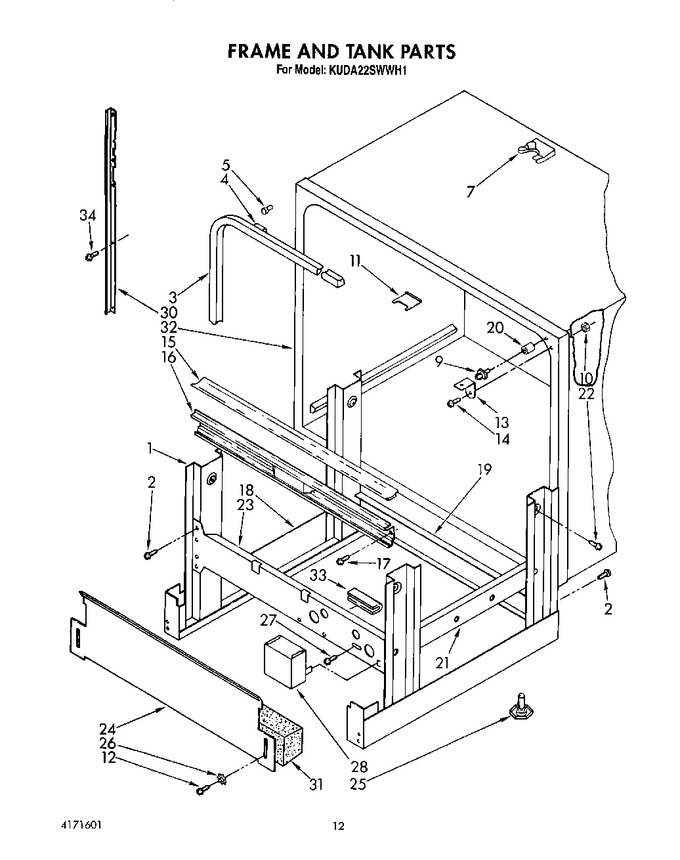 Diagram for KUDA22SWWH1