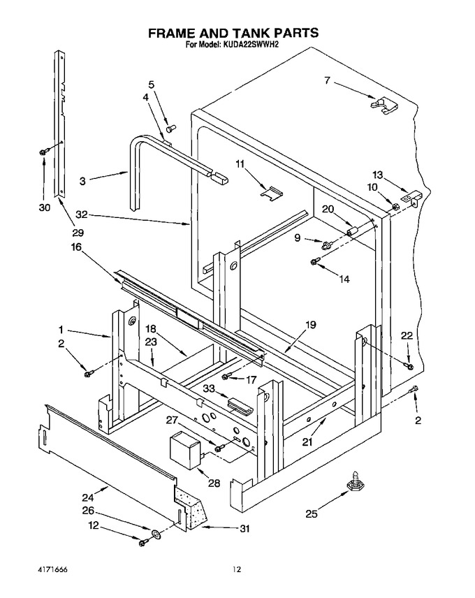 Diagram for KUDA22SWWH2