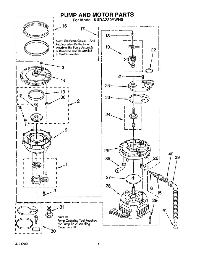 Diagram for KUDA230YWH0