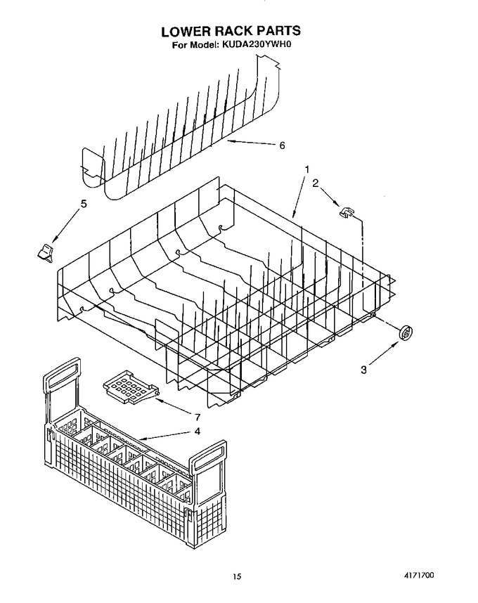 Diagram for KUDA230YWH0