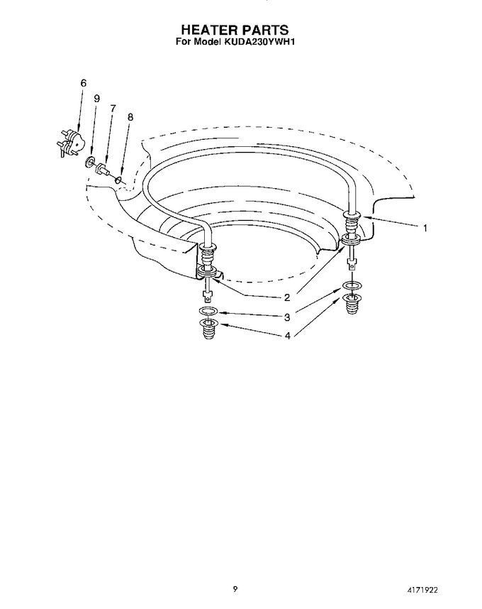 Diagram for KUDA230YWH1
