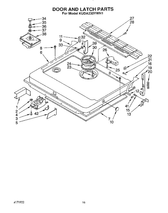 Diagram for KUDA230YWH1
