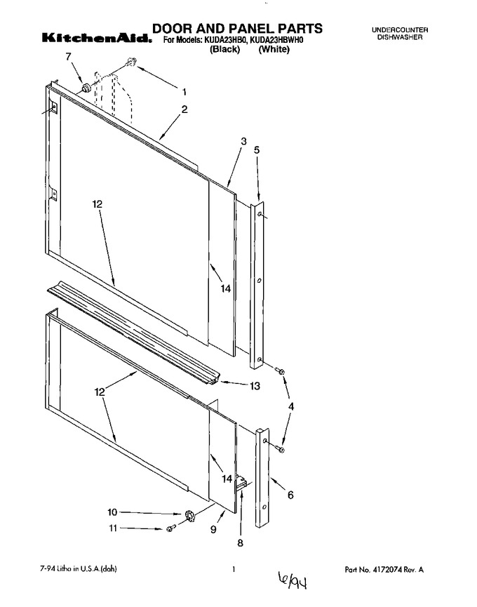 Diagram for KUDA23HBWH0