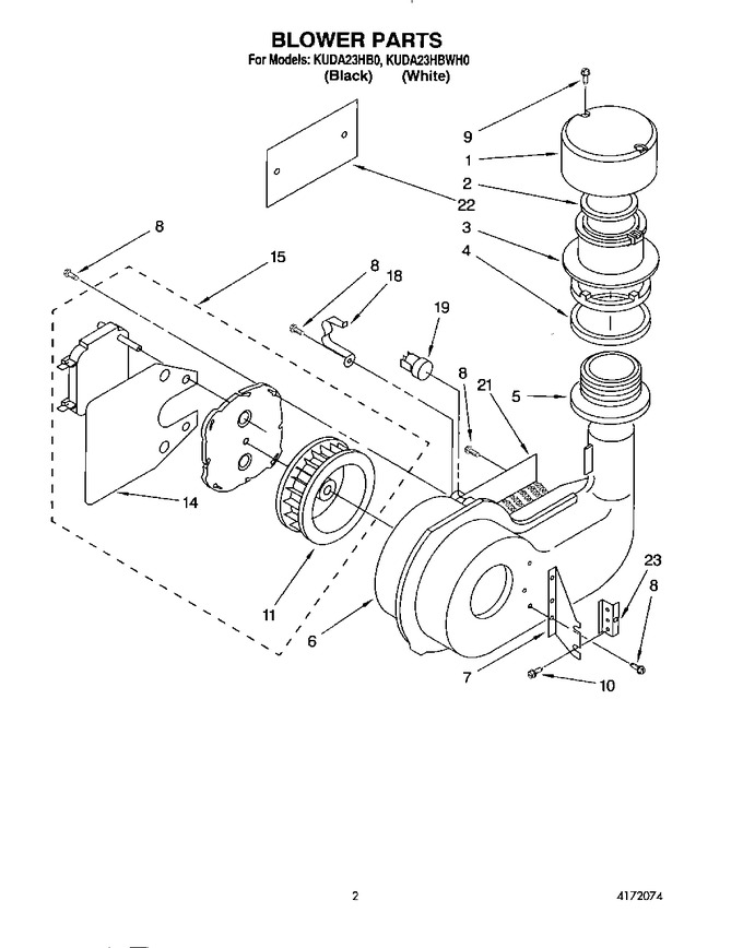 Diagram for KUDA23HBWH0