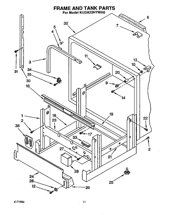 Diagram for KUDA23HYWH0