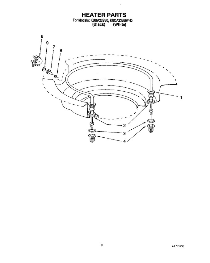 Diagram for KUDA23SBWH0