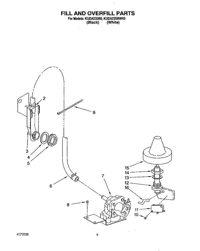Diagram for KUDA23SBWH0