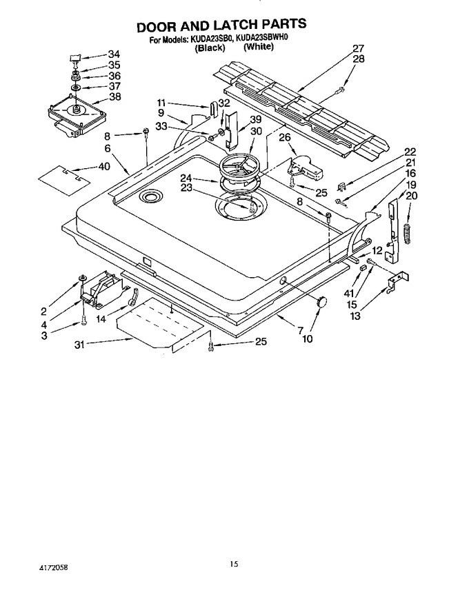 Diagram for KUDA23SBWH0