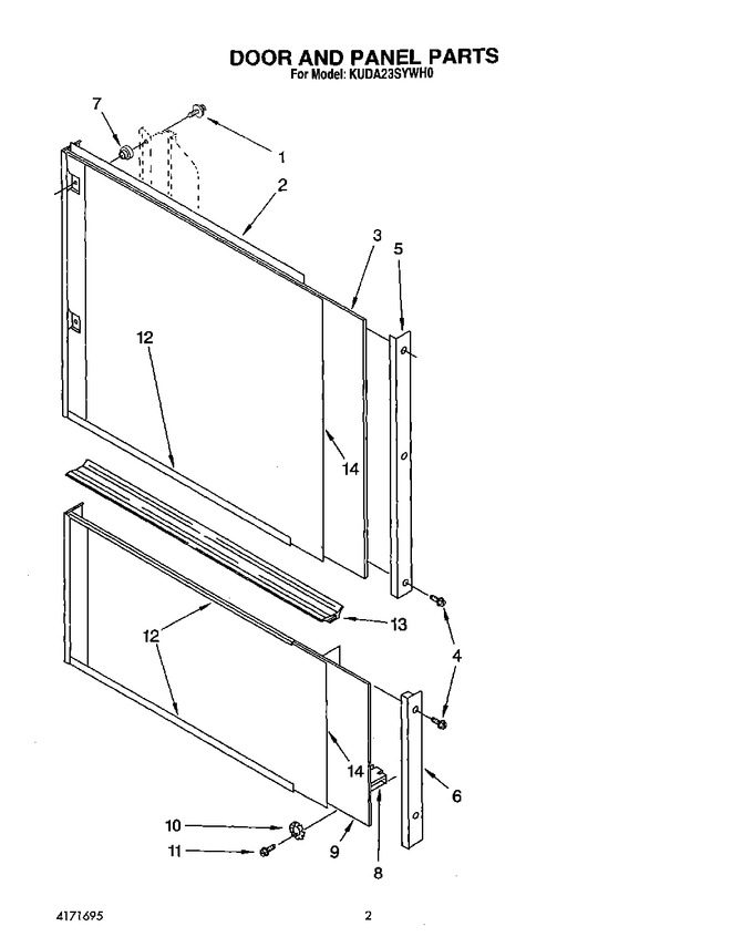Diagram for KUDA23SYWH0